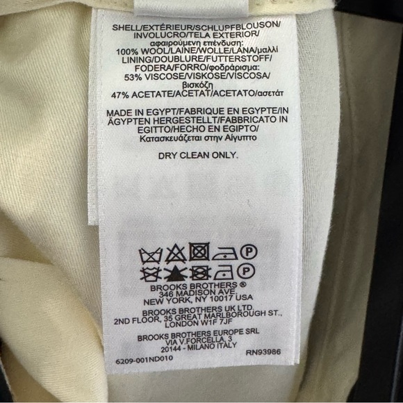 NWOT Brooks Brothers Wool Dress Pants 34x32 Blue Navy Plaid - Picture 5 of 6